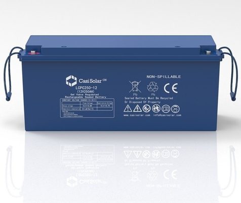Electric Tricycle 12V 250ah Agm Deep Cycle Battery Front Copper Terminal Output