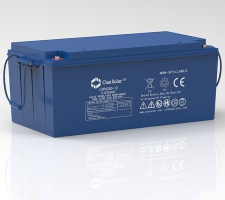 Electric Tricycle 12V 250ah Agm Deep Cycle Battery Front Copper Terminal Output