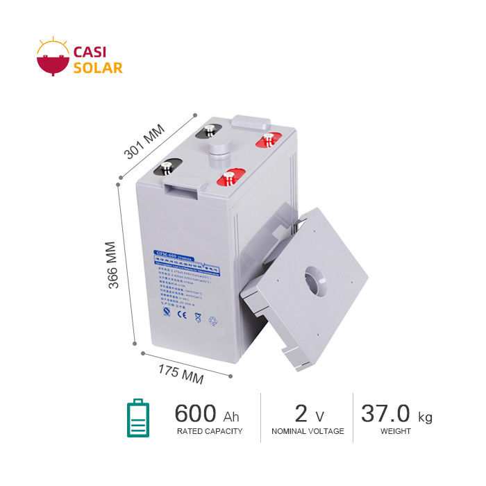 600Ah Sealed Valve Regulated Battery 2V Maintenance Free Lead Acid