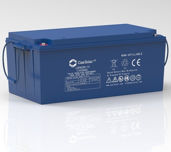 Electric Tricycle 12V 250ah Agm Deep Cycle Battery Front Copper Terminal Output